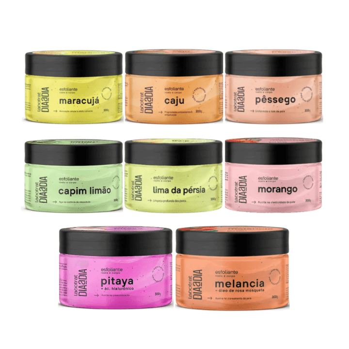 Esfoliante Corporal e Facial Cheiro de Fruta Labotrat 300g